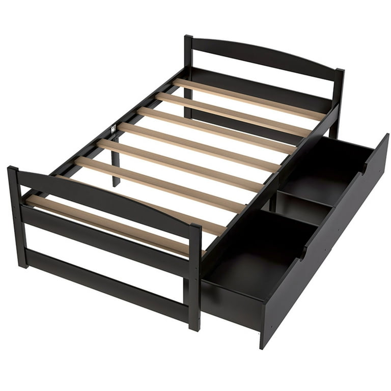 Prepac Tall Captain's Platform Storage Bed With Drawers,, 56 OFF