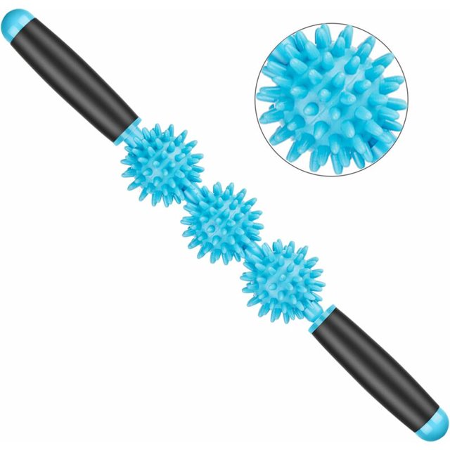 Rodillo de masaje - palo de masaje - masajeador muscular para el alivio de músculos adoloridos, dolor muscular, calambres, dolor de espalda, dolor en la espalda, pantorrillas, piernas y puntos gatill