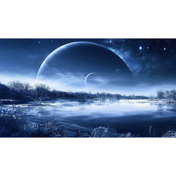 Taladro Diamante Pintura (DF3445) 5D DIY Novedad Completa Punto de Cruz Mosaico (Lago) 30x40cm Hugtrwg Para estrenar