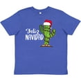 thumbnail image 3 of Inktastic Feliz Navidad Christmas Cactus in Santa Hat Youth T-Shirt, 3 of 5