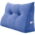 thumbnail image 3 of Almohada en forma de cuña para la cama, diseñada con tela de terciopelo de primera calidad para máxima comodidad y estilo en su acogedor oasis junto a la cama, 3 of 7