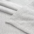 thumbnail image 5 of Superior Maya Chenille Herringbone Cotton Blanket, Throw, Grey, 5 of 9