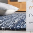 thumbnail image 4 of SAFAVIEH Rag Rug Lacework Distressed Area Rug, Navy/Black, 6' x 6' Round, 4 of 10