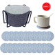 thumbnail image 1 of Posavasos de Fieltro para Bebidas, Posavasos para Bebidas de 20 Piezas con Soporte para Posavasos, Posavasos Redondos para Sorber, 1 of 6