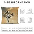 thumbnail image 5 of FANNA Windmill Clouds Sky Short Plush Pillowcase 1 Piece Set for Living Room Bedroom Outdoor Garden Sofa Decoration Aesthetic Decorative All Year Round Pillow Case 1PC 24x24in, 5 of 5