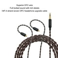 thumbnail image 3 of Cable de Reemplazo de actualización de auriculares, Ajuste Cómodo de 3.5 mm Cable de auriculares Profesional Ofc Core para IE500 Pro para IE100 Pro, 3 of 7