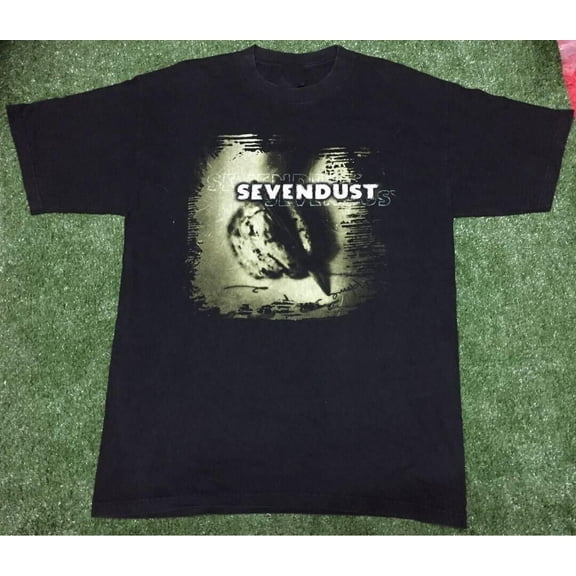 Vtg Sevendust Band Music Tour Cotton Black Full Size Unisex Shirt