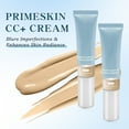 thumbnail image 4 of Base de maquillaje CC Cream, superligera, con cobertura y efecto activo, autoajustable para pieles maduras, profesional para mujeres mayores, 30 ml / 1 fl oz, color blanco marfil, 4 of 8