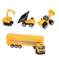 thumbnail image 2 of Engineering Vehicles Playset, Alloy 4 Vehicles Parent Children Interactive Construction Vehicles Toy Set With Road Signs For Birthday Gift For Boys And Girls Type A,Type B, 2 of 8