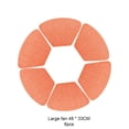 thumbnail image 1 of 6X Ronds Sets de Table Coupe Coaster Résistant au Chauffage Multicolore Décoratif Hôtel Design Résistant au Chauffage Support de Bol Polyvalent Anti-Dérapant Pad de Table Orange, 1 of 8