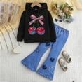 thumbnail image 2 of 4-5 Years Child Baby Girls' And Toddler Long Sleeve Active Shirt and Pant, 2 Piece Outfit 6-12 Months 12-24 Months 2T 3T 4T 5T 6T 7T Set, 2 of 4