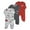 Red, variant on 3 Packs Baby Boys Bodysuits Spring Long Sleeved Foot Crawling Suit Pajamas for Newborn Clothing 0-12 Months