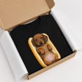 thumbnail image 3 of Funny Dachshund Hot Dog T-Shirt, Wiener Dog Graphic Cotton Blend Tee, 3 of 9