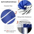 thumbnail image 5 of All Smiles 4-Piece Bathroom Sets Shower Curtain Set with Non-Slip Rug and Toilet Lid Cover,Blue, 5 of 5