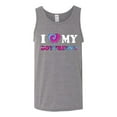 thumbnail image 2 of I Love My Boyfriend Tie Dye Pop Culture Mens Graphic Tank Top, Heather Grey, 2XL, 2 of 3