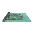 thumbnail image 2 of Ahgly Company Indoor Square Abstract Light Blue Modern Area Rugs, 7' Square, 2 of 4
