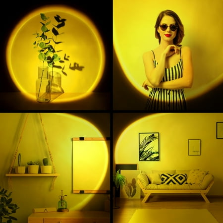

Retap Sunset Lamp 10W LED 180 Degree Rotating Lamp Cap Metal Lamp Body and Glass Lens Sunset Projection Night Light for Photography/Selfie/Party/Home Decor