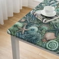 thumbnail image 4 of BANET Rectangle Ocean Sea Corals Tablecloth Waterproof &amp; Stainproof Tablecloths,Wipeable Table Cloth Wrinkle-Free for Rectangle/Square/Party,Nautical Anchor Coastal Seashell Starfish, 4 of 7