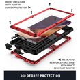 thumbnail image 2 of Dteck Full Protective Shockproof Case For Samsung Galaxy Note 20 Ultra (6.9 inches),Hybrid Rubber Metal Kickstand Tempered Glass Screen Protector Note 20 Ultra 5G Hard Cover,Red, 2 of 7