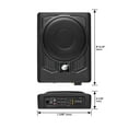 thumbnail image 4 of Planet Audio P8AWK subwoofer para automóvil de perfil bajo de 8 pulgadas, accionado debajo del asiento, 800 de alto rendimiento, amplificador incorporado, para camiones, cajas y gabinetes, control rem, 4 of 5