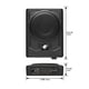 thumbnail image 4 of Planet Audio P8AWK subwoofer para automóvil de perfil bajo de 8 pulgadas, accionado debajo del asiento, 800 de alto rendimiento, amplificador incorporado, para camiones, cajas y gabinetes, control rem, 4 of 5