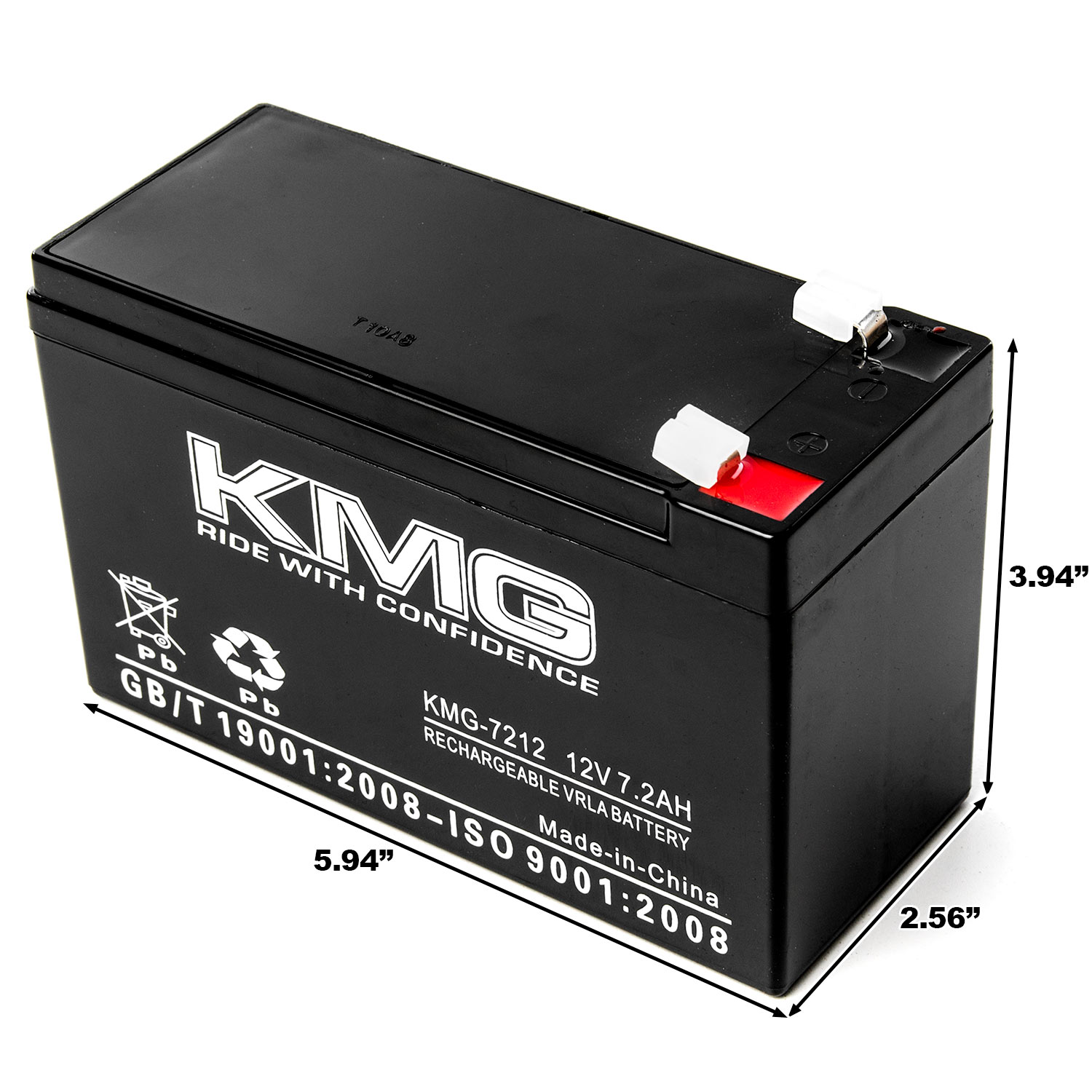 KMG 12 Volts 7.2Ah Replacement Battery Compatible with Universal Power Group D5779 - image 2 of 3