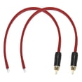 thumbnail image 1 of Uxcell 2 Pcs Cable RCA Baño de Oro, 0.98ft (0.3 Metros) Cable RCA a Extremo Abierto de Cable Desnudo, Cable de Extensión RCA para Guitarra, Altavoces, Equipos de Audio, 1 of 6