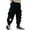 Black, variant on ANINEO Boys Casual Pants Sweatpants Lightweight Open Bottom Lounge Pants Drawstring Jogger Pants with Pockets