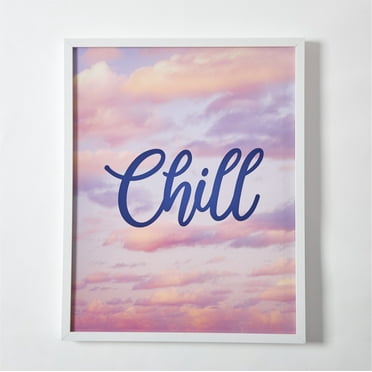 Urban Shop Chill Canvas Wall Art, 20" H x 16" W