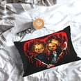 thumbnail image 5 of Lsque Chucky Pattern Bedding Waterproof Pillow Protector Zippered Queen – Bed Bug Proof Pillow Encasement-, 5 of 6