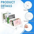 thumbnail image 4 of MesaSe Acrylic Display Stands 14 Slots for Greeting Cards  DIY Crafts  Durable & Stylish Multi-Purpose Racks for Retail or Home Use  Easy to Assemble & Space-Saving Design (Clear), 4 of 10