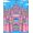 Pink, Pattern 3, variant on ODIKA 6x9 Machine Washable Non-Slip Area Rug, Fantasy Playground Wonderland Playful Adventure Map Journey High Traffic Rug, Pink, 725108