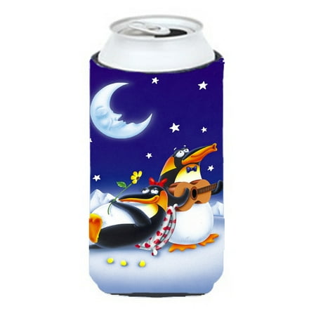 

Carolines Treasures APH0243TBC Music under the Moon Penguins Tall Boy beverage Insulator Hugger Tall Boy multicolor