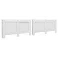 thumbnail image 1 of vidaXL Radiator Covers 2 pcs White 152x19x81.5 cm MDF, 1 of 5