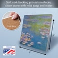thumbnail image 6 of Thirstystone "Monet Water Lilies" 8" Cork Back Stone Trivet, 6 of 6