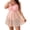 Pink, variant on Plus Size Bikini Swimsuit for Women High Cut One Piece Bathing Suit with Underwire Padded Bras Summer Beach Vacation Pool Party, Pink XL