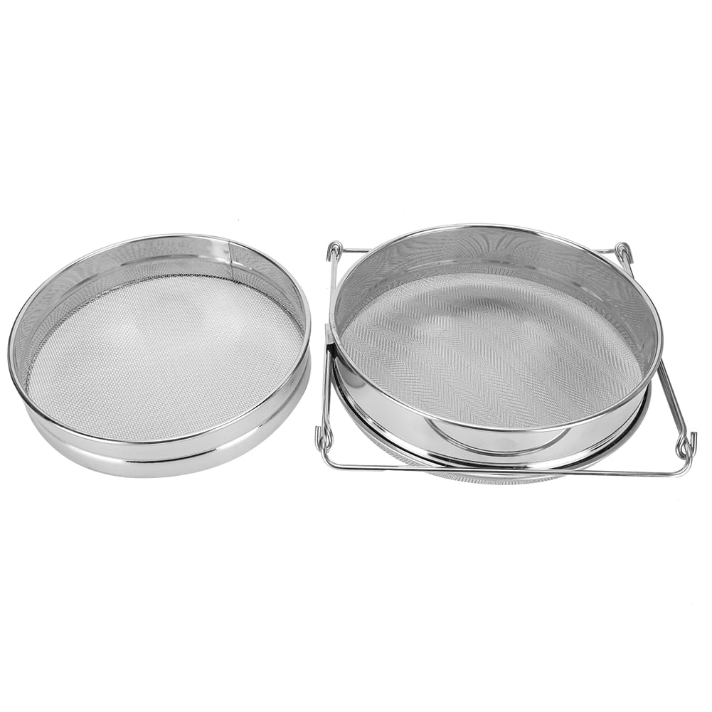 Safe Stainless Steel Honey Strainer, Honey Double Sieve, Double Sieve For Beekeeping Tool Honey