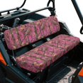thumbnail image 2 of Uorisanigo UTV Seat Cover for Mule Seat Accessories Parts, Pink Hunting Camo Print UTV Front Bench Seats Cover Compatible with Kawasaki Mule 4000 2009-2025, Full Protection, 2 of 7