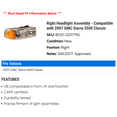 thumbnail image 2 of Right Headlight Assembly - Compatible with 2007 GMC Sierra 3500 Classic, 2 of 2