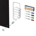 thumbnail image 2 of HMYSN46BK Ghent Glassboards Harmony Markerboard Square Corners Glass Whiteboard 4'H x 6'W, Black, 2 of 5