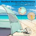 thumbnail image 5 of Twfbrm Beach Tent for 3/4 Person - Easy Setup Sun Shade Shelter, Portable Beach Shade Sun Canopy with UPF 50+ UV Protection, Removable Windows Family Size, 5 of 6
