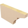 thumbnail image 5 of Ekena Millwork 2"W x 8"H x 16"L Monterey Woodgrain TimberThane Rafter Tail, Primed Tan, 5 of 6