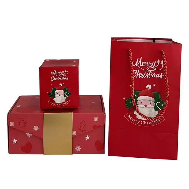 Adult Lunch Boxes and Bags Merry Christmas Surprise Box Gift Box—Creating Most Surprising Gift,Red Envelope Bouncing Romantic Gift Box