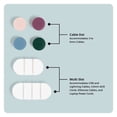 thumbnail image 4 of U Brands 6 Count Adhesive Silicone Cable Dots for Cords and Chargers, Multicolor, 4 of 6
