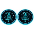 thumbnail image 5 of 2 Pcs LED Car Cup Holder Colorful RGB Drink Coasters Decoration Interior G2X0, 5 of 8