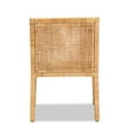 thumbnail image 4 of Baxton Studio Karis Modern and Contemporary Natural Finished Wood and Rattan Armchair, 4 of 9
