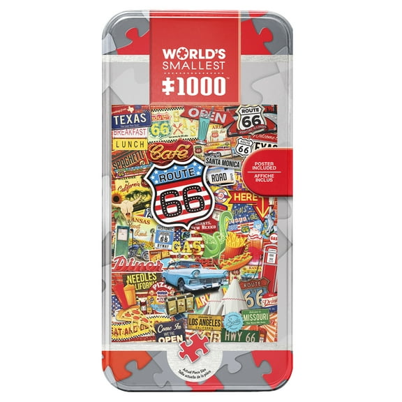 MasterPieces 1000 Piece Jigsaw Puzzle with Tin - Route 66 - 11.3"x16.8"