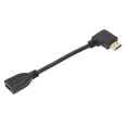 thumbnail image 1 of Cable adaptador de interfaz multimedia de alta definición Cable de conexión de cabeza izquierda hembra a macho de 15 cm, 1 of 8