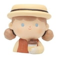 thumbnail image 3 of jinwen Cartoon Flower Planter with Drainage Flower Container for Indoor Tabletop Office Milk Tea, 3 of 9