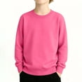 thumbnail image 3 of FAIWAD Kids Cotton Sweatshirt Boy Girl Basic Plain Sweatshirt Thin Long Sleeve Crewneck Pullover Tops, 3 of 9